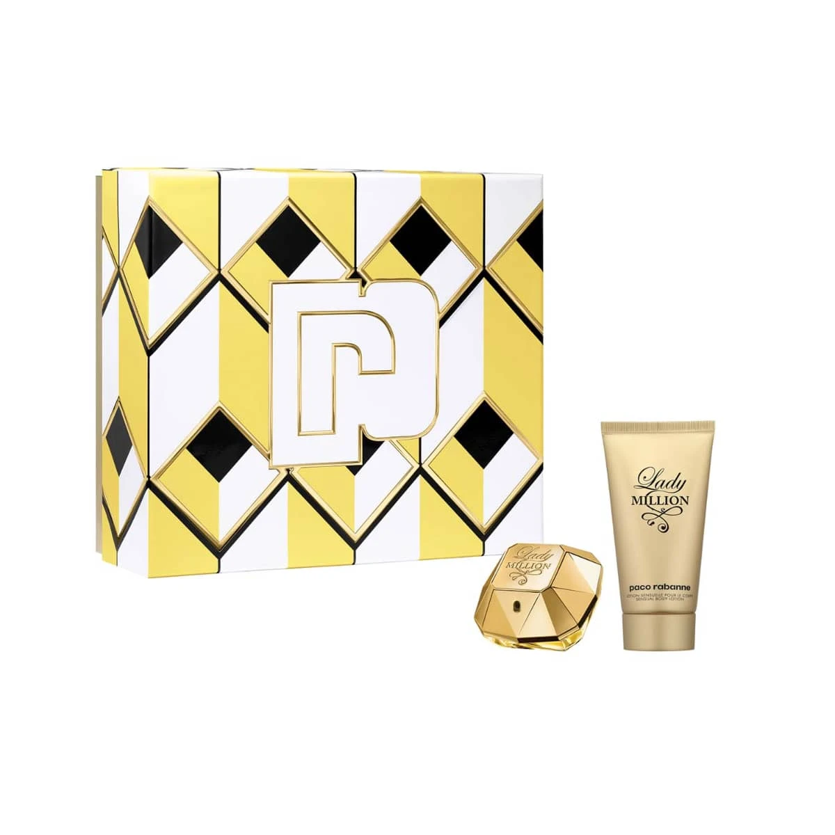 Paco Rabanne Coffret Lady Million Eau De Parfum 50 Ml + Lait Corps 75 Ml – Image 3