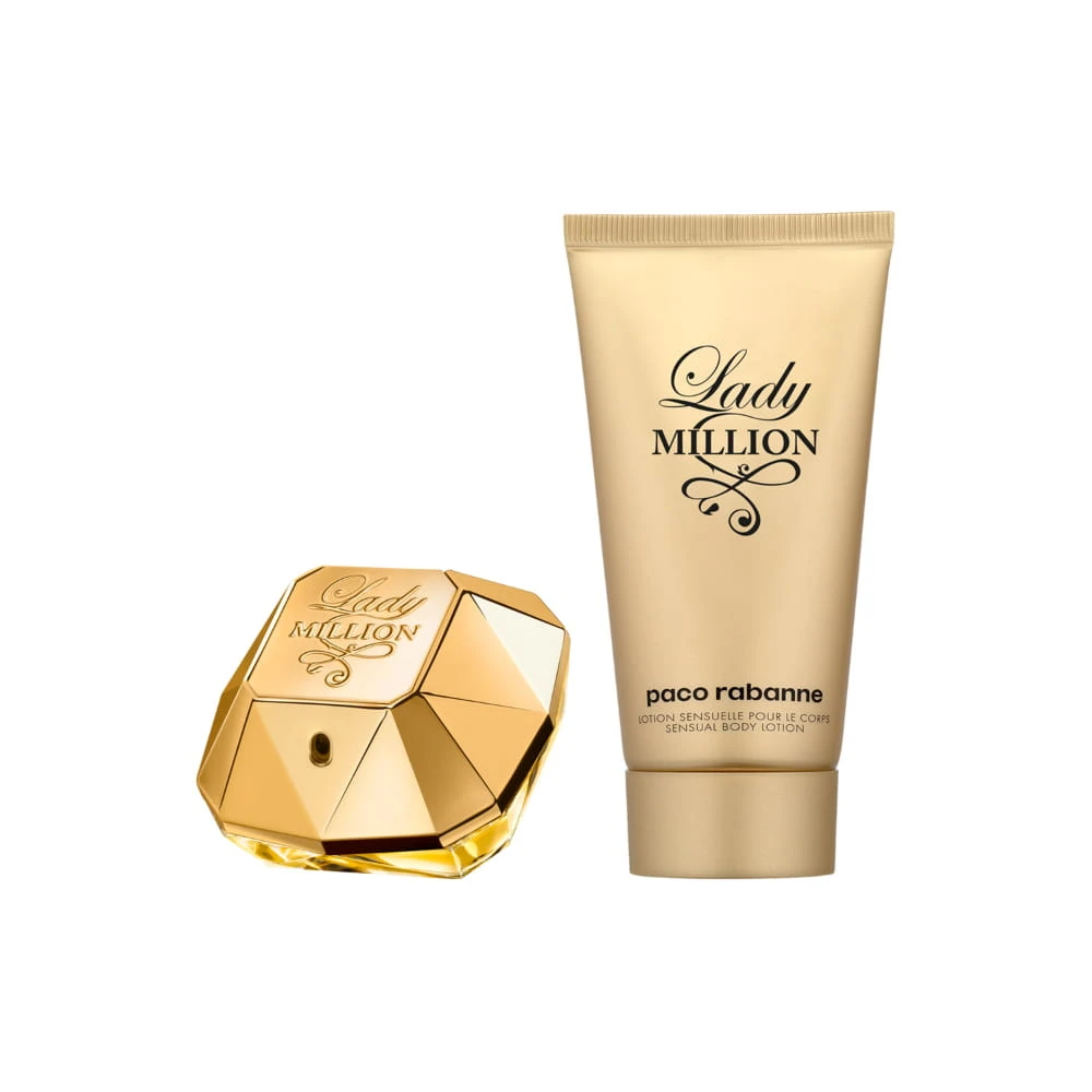 Paco Rabanne Coffret Lady Million Eau De Parfum 50 Ml + 1 Lait Corps 75 Ml – Image 3