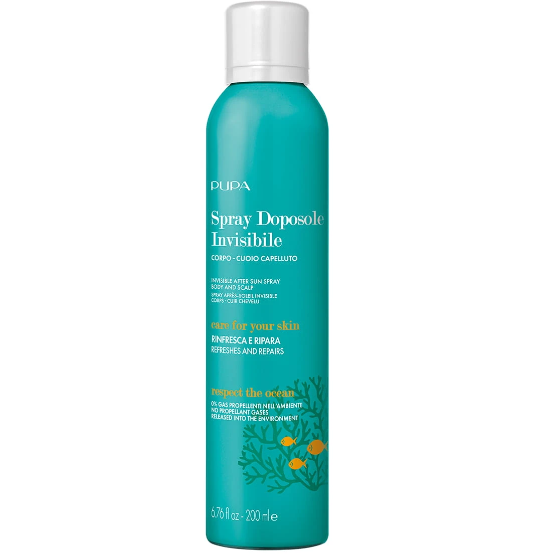 Pupa Spray Après-Soleil Invisible Corps, Cuir Chevelu 200 Ml