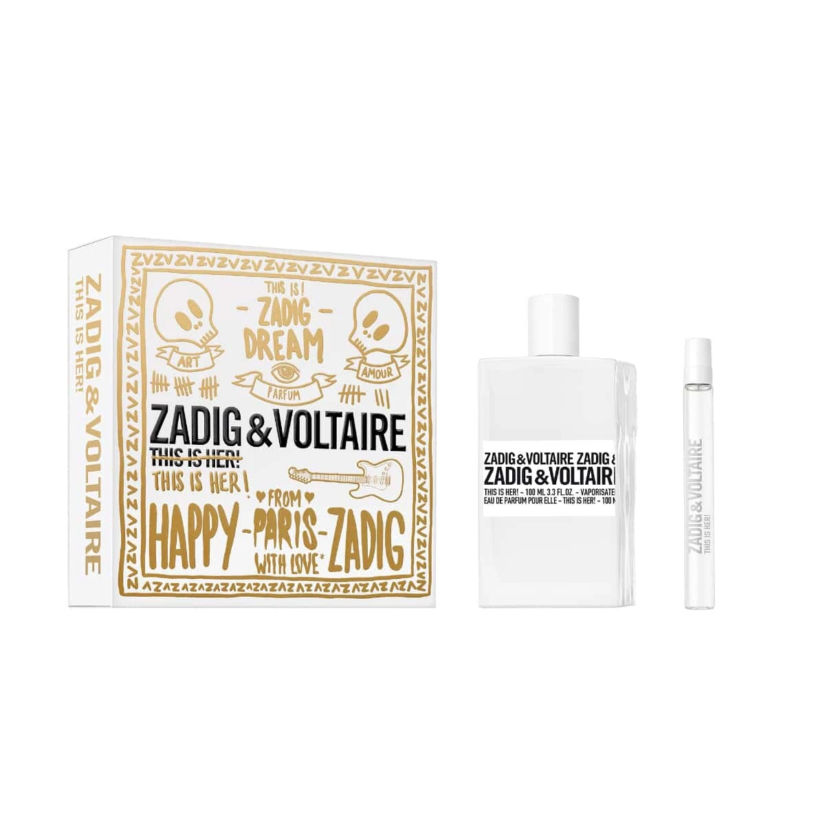 Zadig & Voltaire This Is Her! Coffret Eau De Parfum 100 Ml + 10 Ml