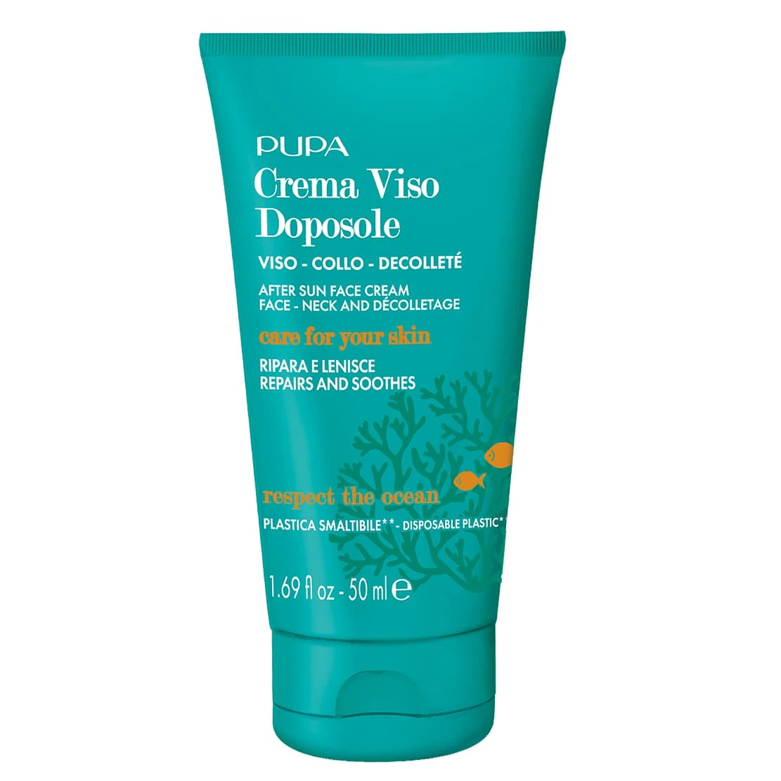 Pupa Crème Après-Soleil Pour Le Visage, Cou Et Décolleté 50 Ml