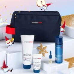 Coffret Noël Coffret ClarinsMen Baume Super Hydratant & Nettoyant Exfoliant